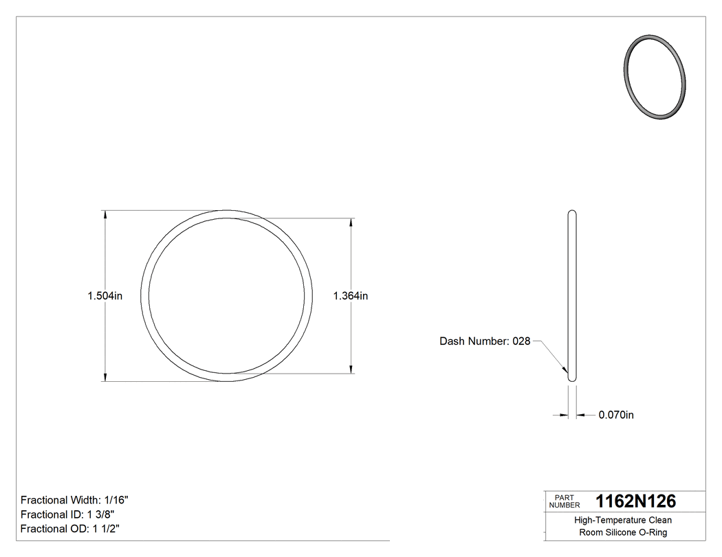 Technical drawing - 1162N126